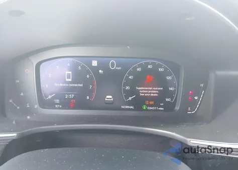 2022 Honda Civic Touring из США, поврежденный, VIN 2HGFE1F93NH315452